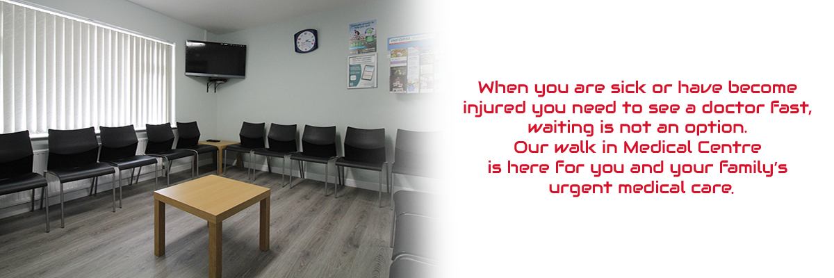 doctor’s waiting room at emergency